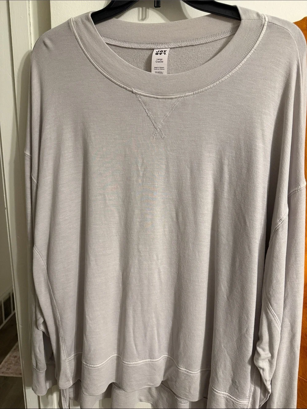 JoyLab Three-Pack Scoop & V-Notch Waffle Knit Tops — Taupe, Light Gray, Rust - Picture 2 of 4